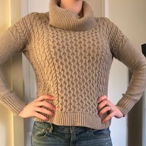 🎀Khaki sweater with cowl neck